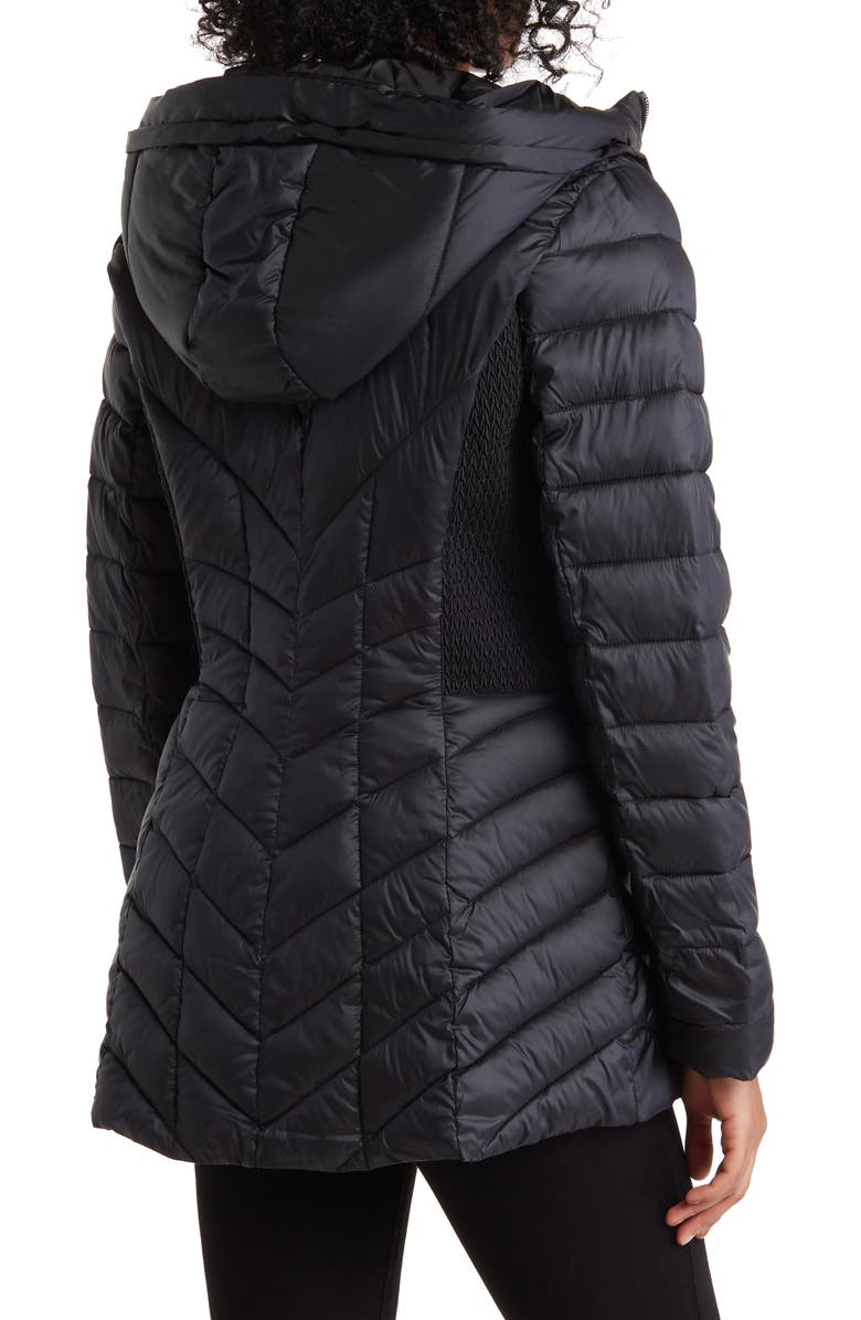 Bernardo Ecoplume<sup>™</sup> Hooded Packable Puffer Jacket, Alternate, color, 