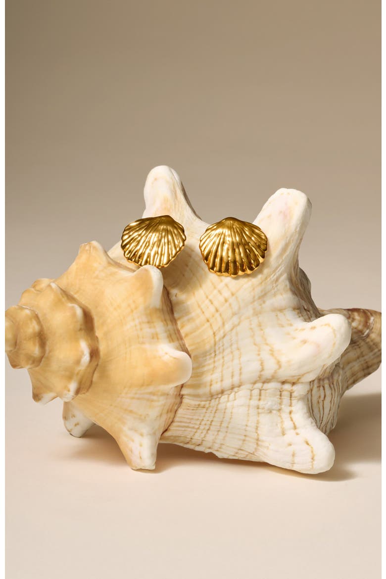 Cochellia Earrings, Alternate, color, Gold