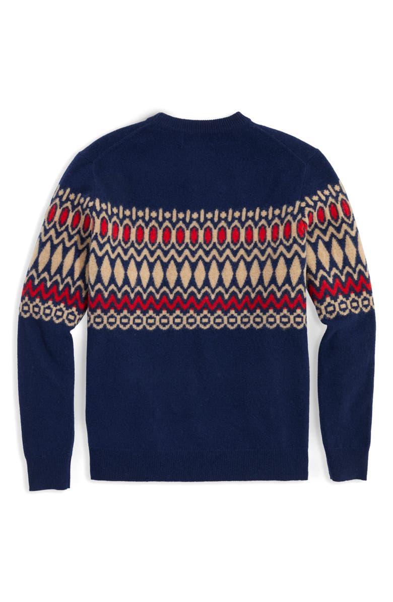 vineyard vines Heritage Fair Isle Wool Crewneck Sweater, Alternate, color,
