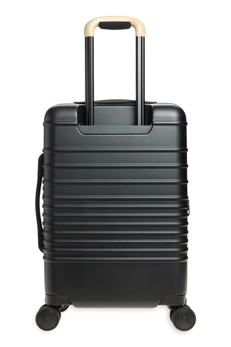 The Carry-On Roller Suitcase, Alternate, color, BLACK