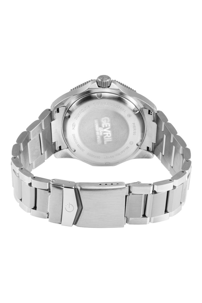 Pier 90 Bracelet Watch, 42mm, Alternate, color, SILVER