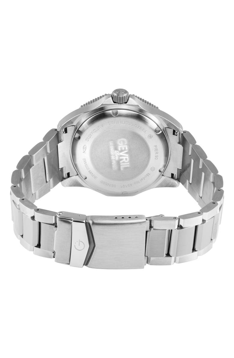 GEVRIL Pier 90 Bracelet Watch, 42mm, Alternate, color, 
