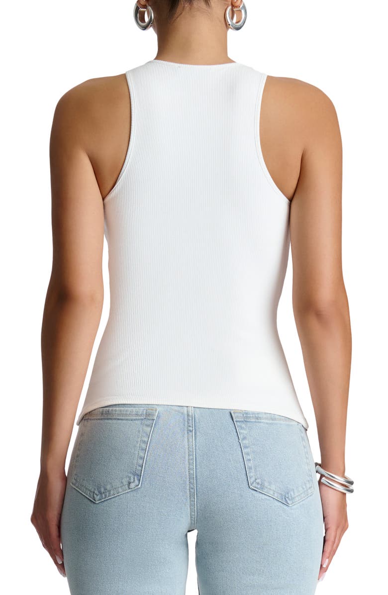 Naked Wardrobe Racerback Micro Rib Tank, Alternate, color, 