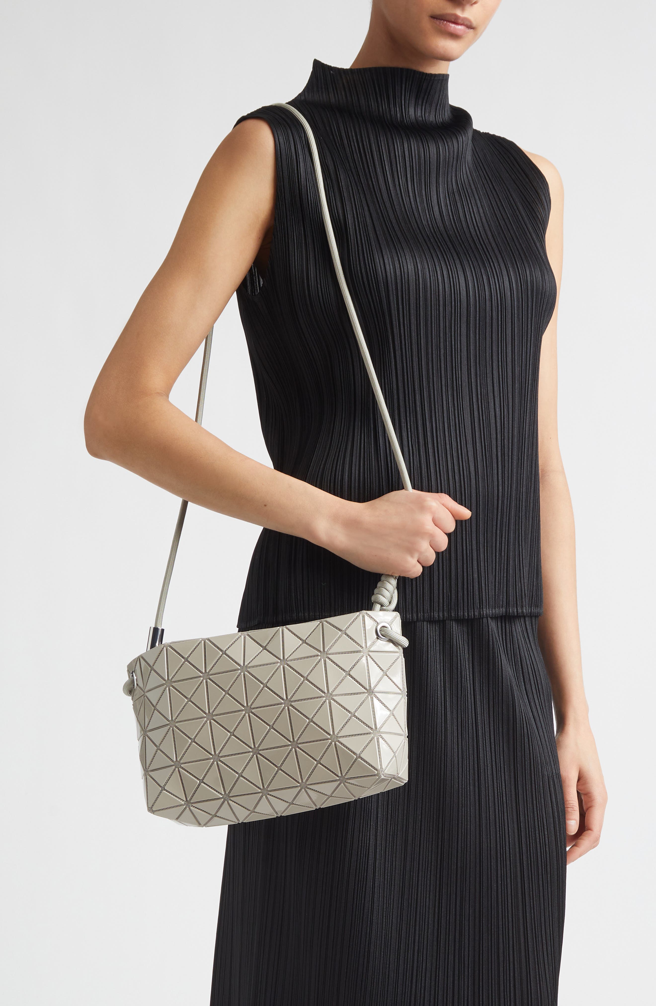 Bao Bao Issey Miyake Loop One Tone Shoulder Bag, Alternate, color, Sand Beige