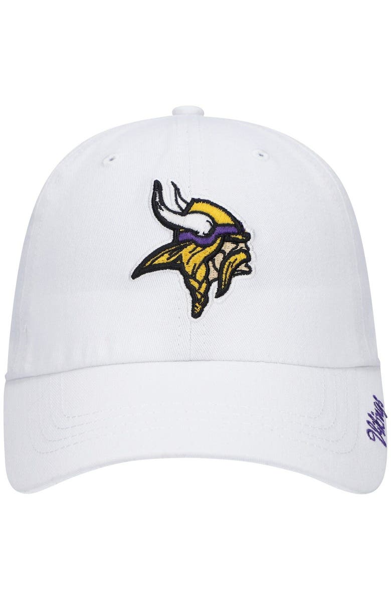 '47 Women's '47 White Minnesota Vikings Miata Clean Up Logo Adjustable Hat, Alternate, color, White