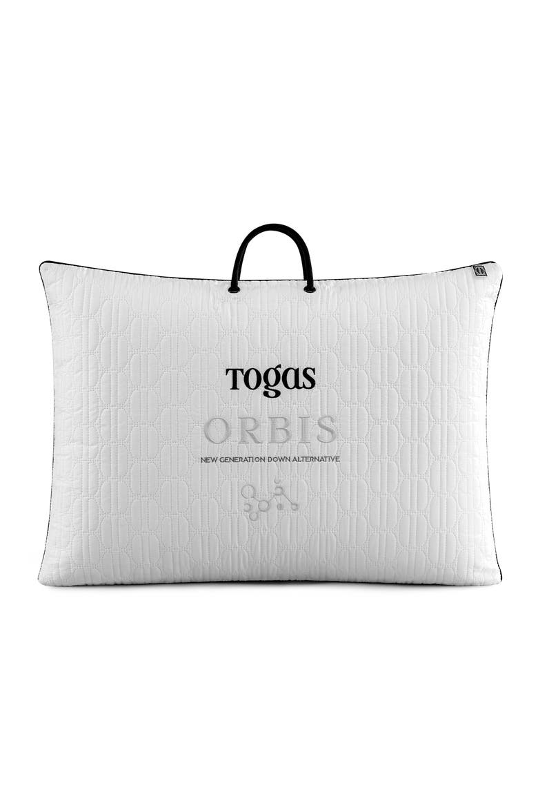 Orbis siliconized 3D microfiber pillow, Alternate, color, White