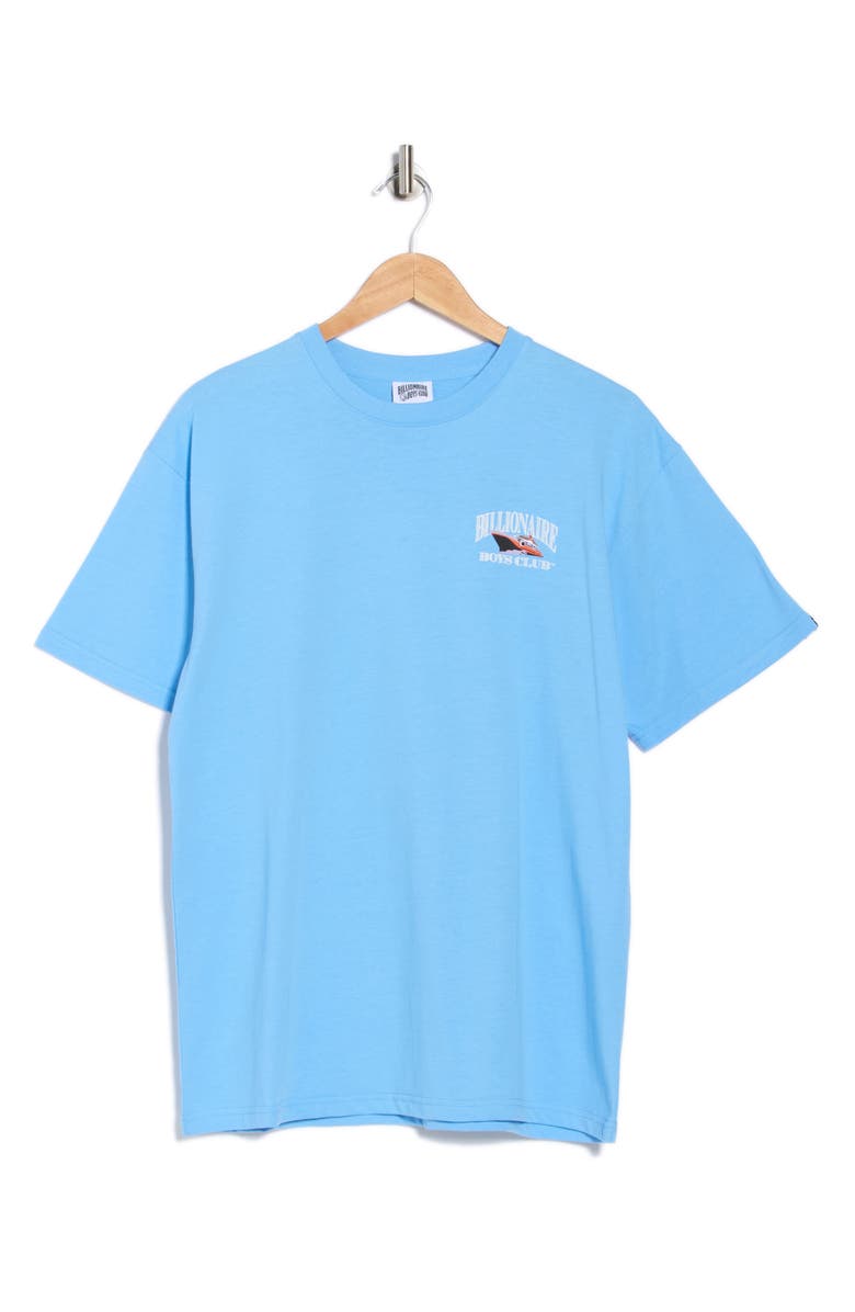 Billionaire Boys Club Yacht Graphic Short Sleeve T-Shirt, Alternate, color, Little Boy Blue