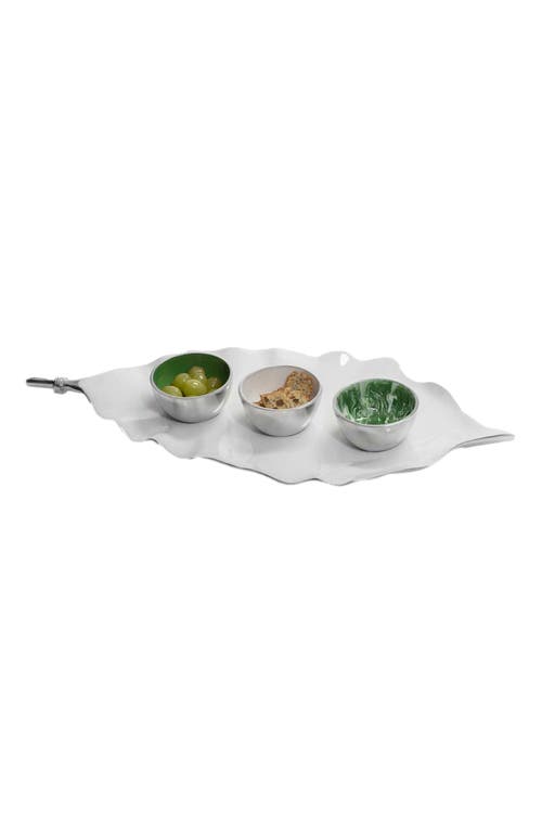 Lunares Verdura Platter In White