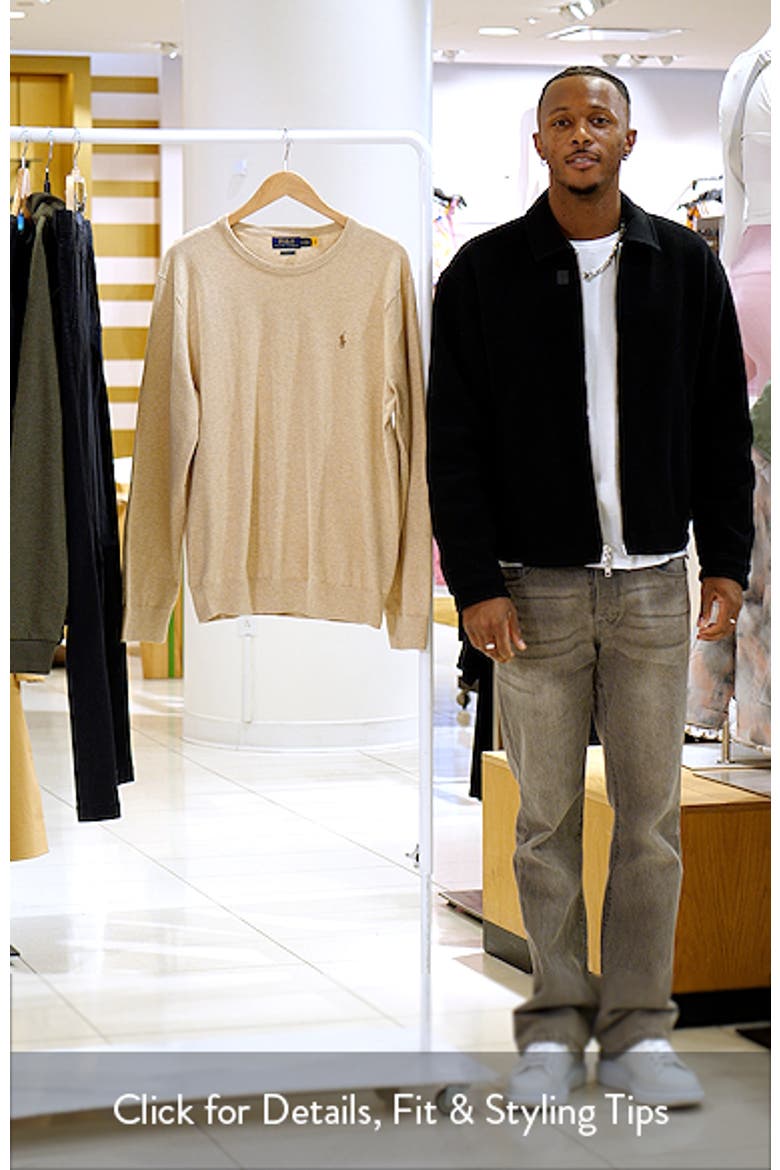 Fine Gauge Cotton Crewneck Sweater video