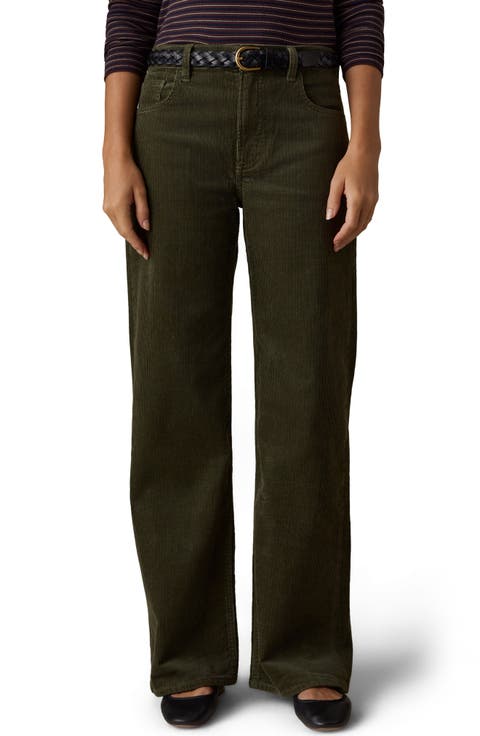 Heritage High Waist Wide Leg Corduroy Pants