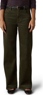 Faherty Heritage High Waist Wide Leg Corduroy Pants