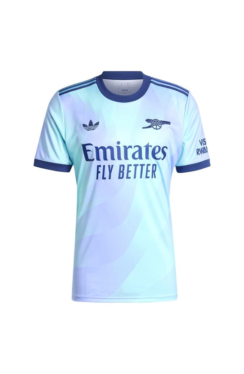 adidas Originals Men's adidas Originals Aqua Arsenal 2024/25 Third Replica Jersey, Alternate, color, 