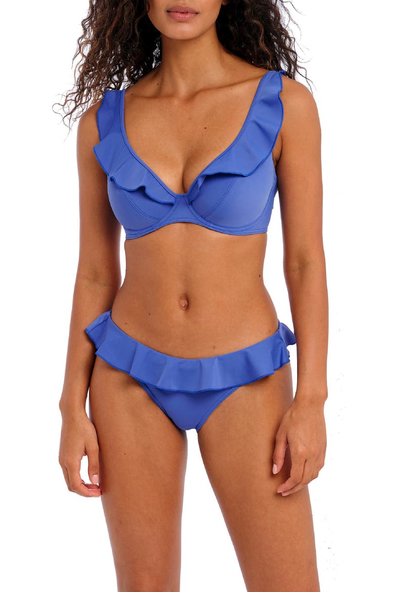 Jewel Cove Underwire Bikini Top, Alternate, color, PLAIN AZURE