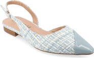 Journee Collection Daphnne Cap Toe Slingback Flat