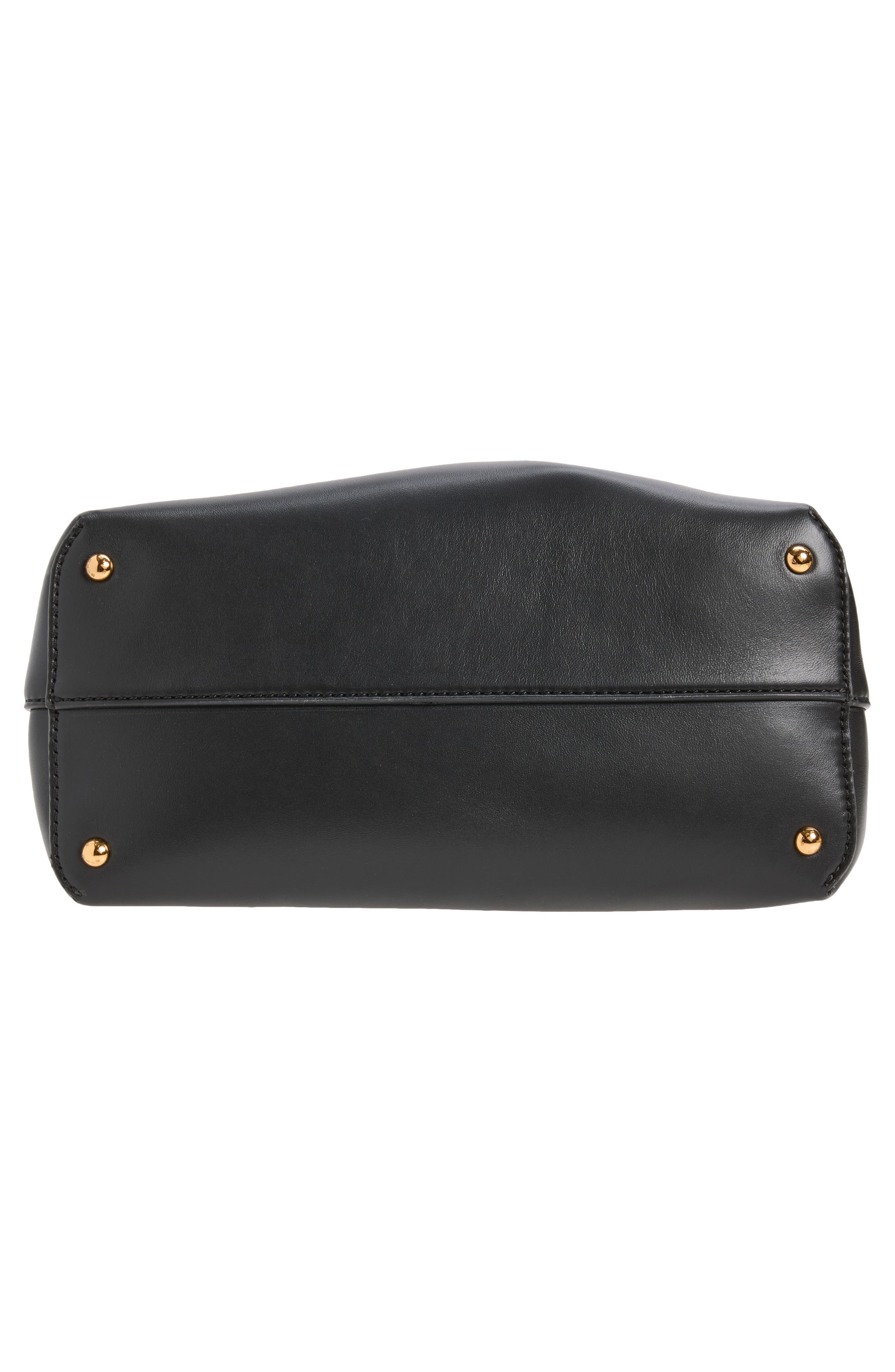 Medium Vela Blossom Shoulder Bag, Alternate, color, BLACK