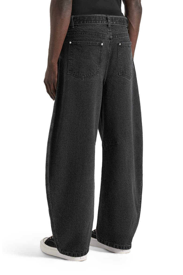 Xander Barrel Leg Jeans, Alternate, color, Black