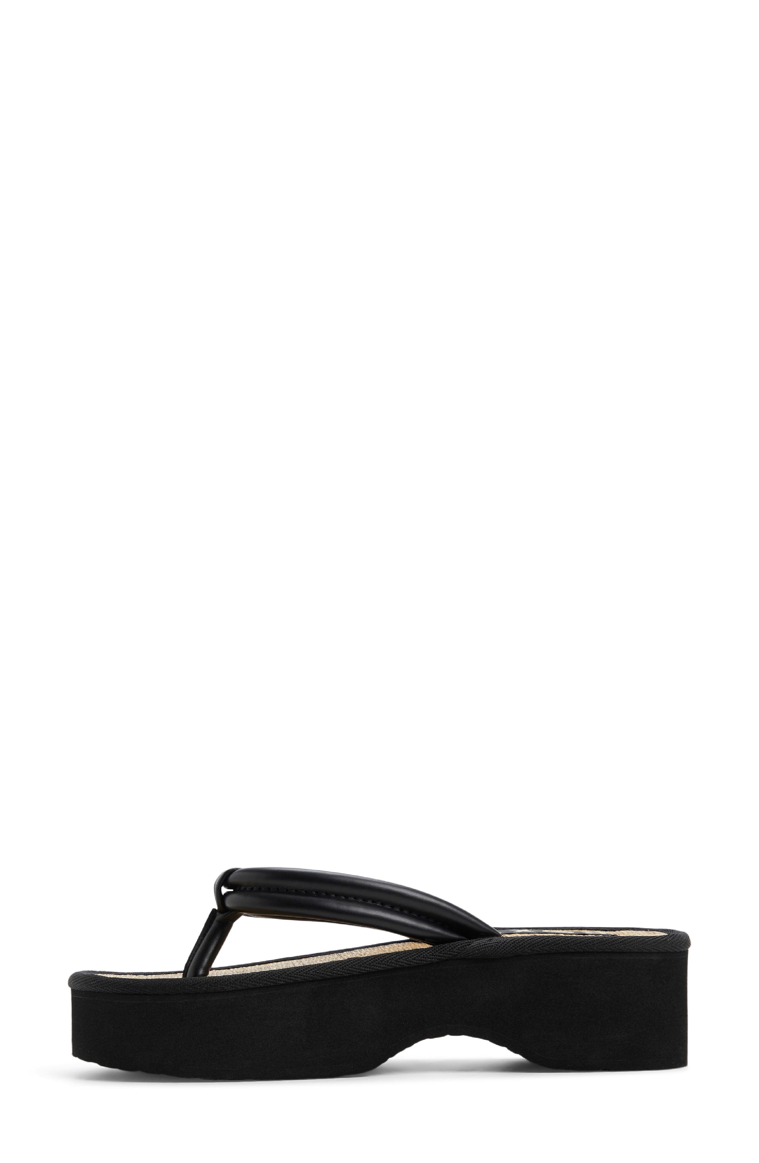 Roxy Ryana Platform Flip Flop, Alternate, color, Black