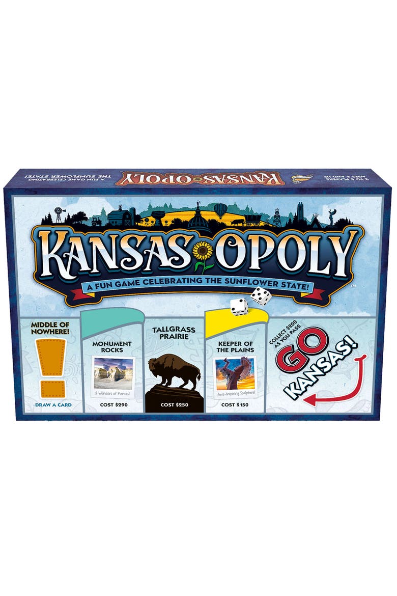 Kansasopoly Monopoly Board Game, Alternate, color, Multicolored