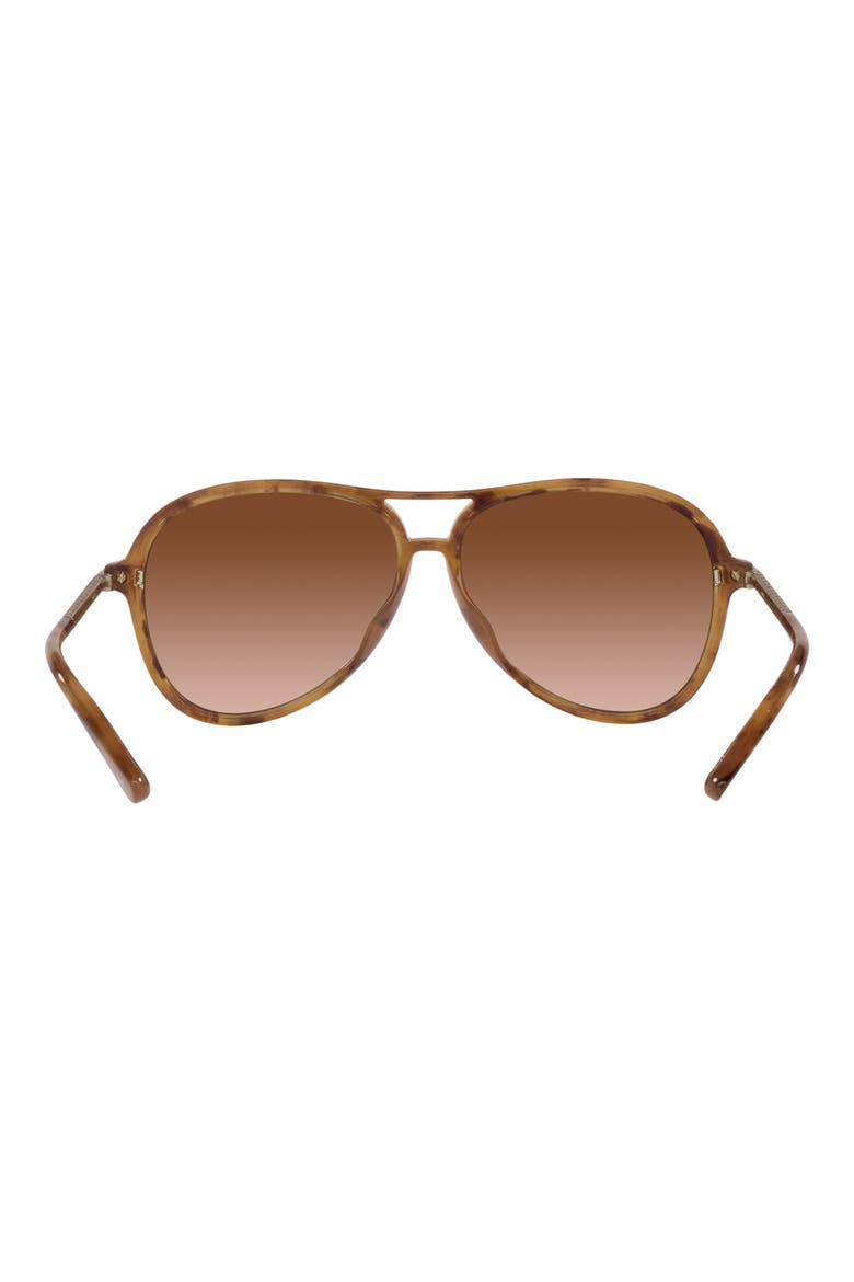Breckenridge 58mm Gradient Aviator Sunglasses, Alternate, color, BROWN GRAD