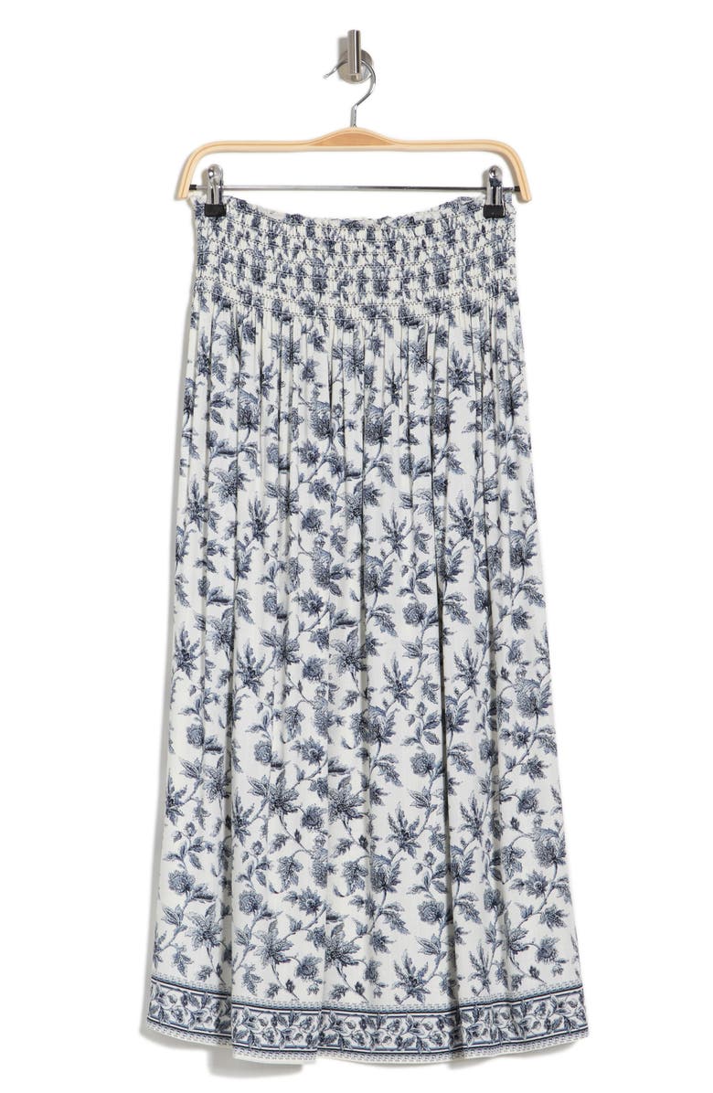MAX STUDIO Printed Rayon Maxi Skirt, Alternate, color,