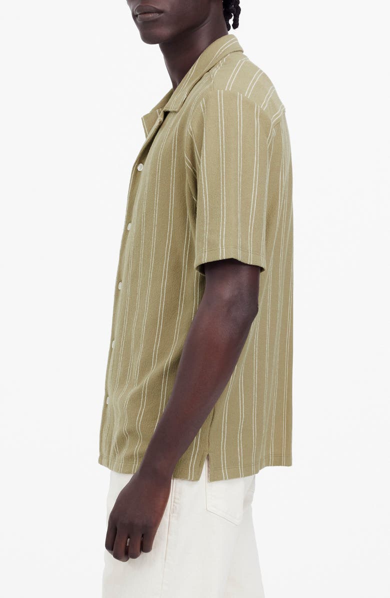 Madewell Textured Camp Shirt, Alternate, color, Cargo