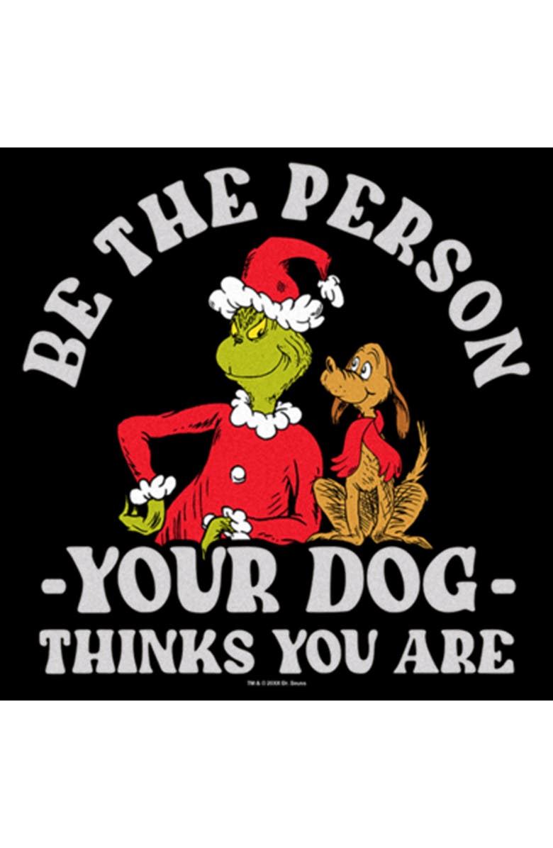 The Grinch Women's The Grinch Grinch Christmas Be the Person  Graphic T-Shirt, Alternate, color, Black