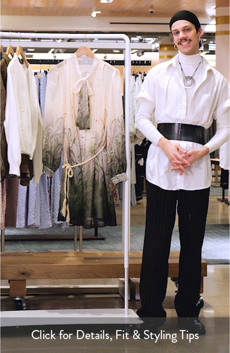 Pleated Long Sleeve Shirtdress, sales video thumbnail