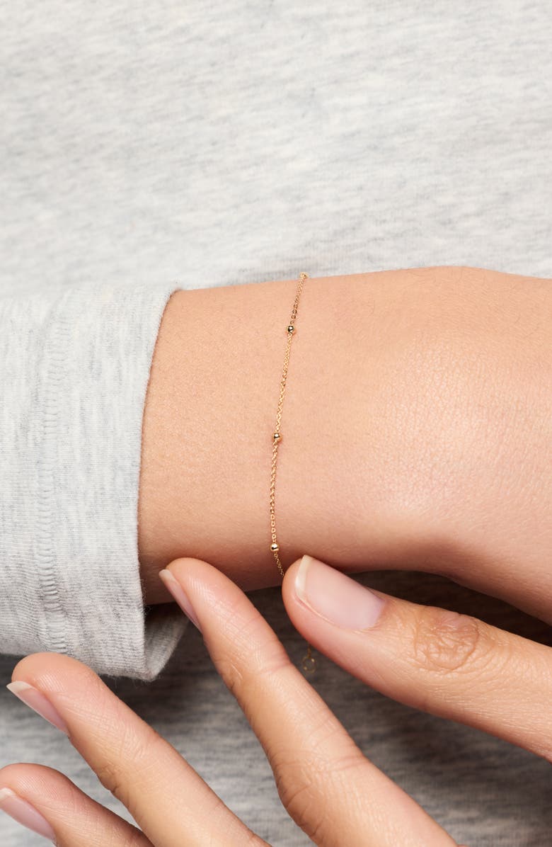 Ana Luisa Solid Yellow Gold - Satellite Bracelet, Alternate, color, Gold