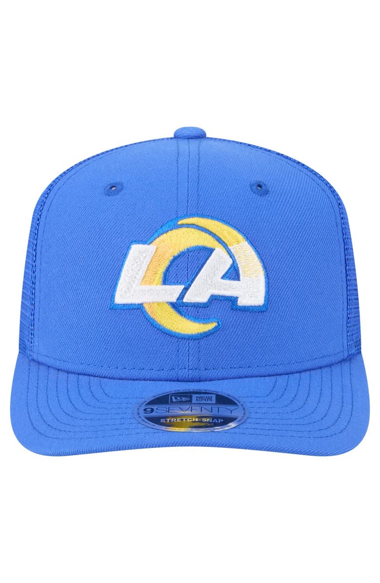 New Era Men's New Era  Royal Los Angeles Rams Team Collection 9SEVENTY Stretch-Snap Adjustable Hat, Alternate, color, 