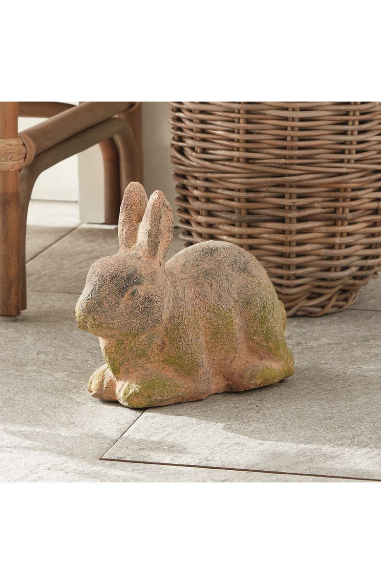 Napa Home & Garden Weathered Garden Rabbit Large, Alternate, color, Brown