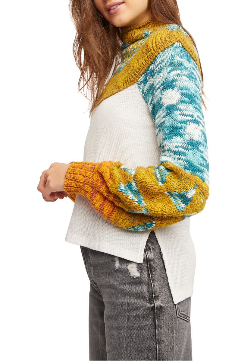 Free People Swit the Small Stuff Mock Neck Top, Alternate, color, 