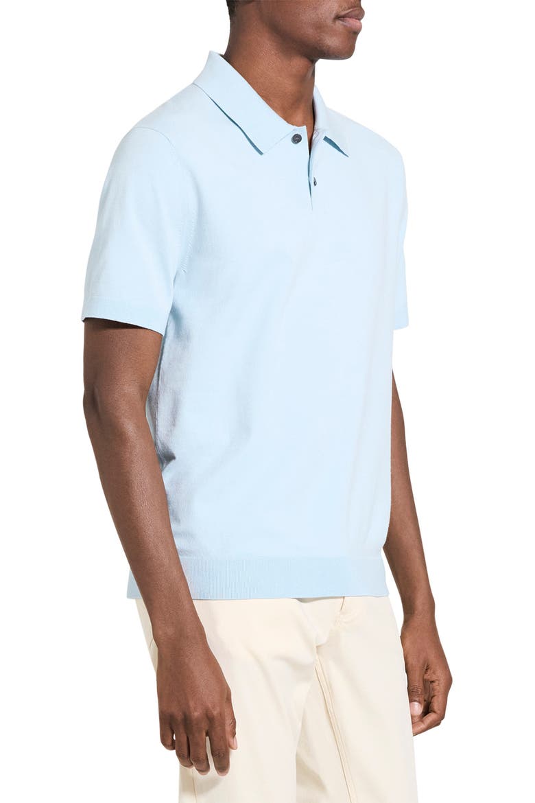 Soris Knit Polo, Alternate, color, LIGHT OCEAN AIR