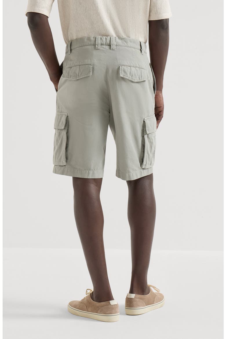 Gabardine Bermuda shorts, Alternate, color, Khaki