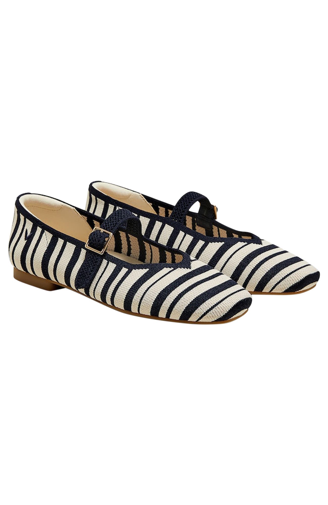 Navy Ivory Multi Stripe