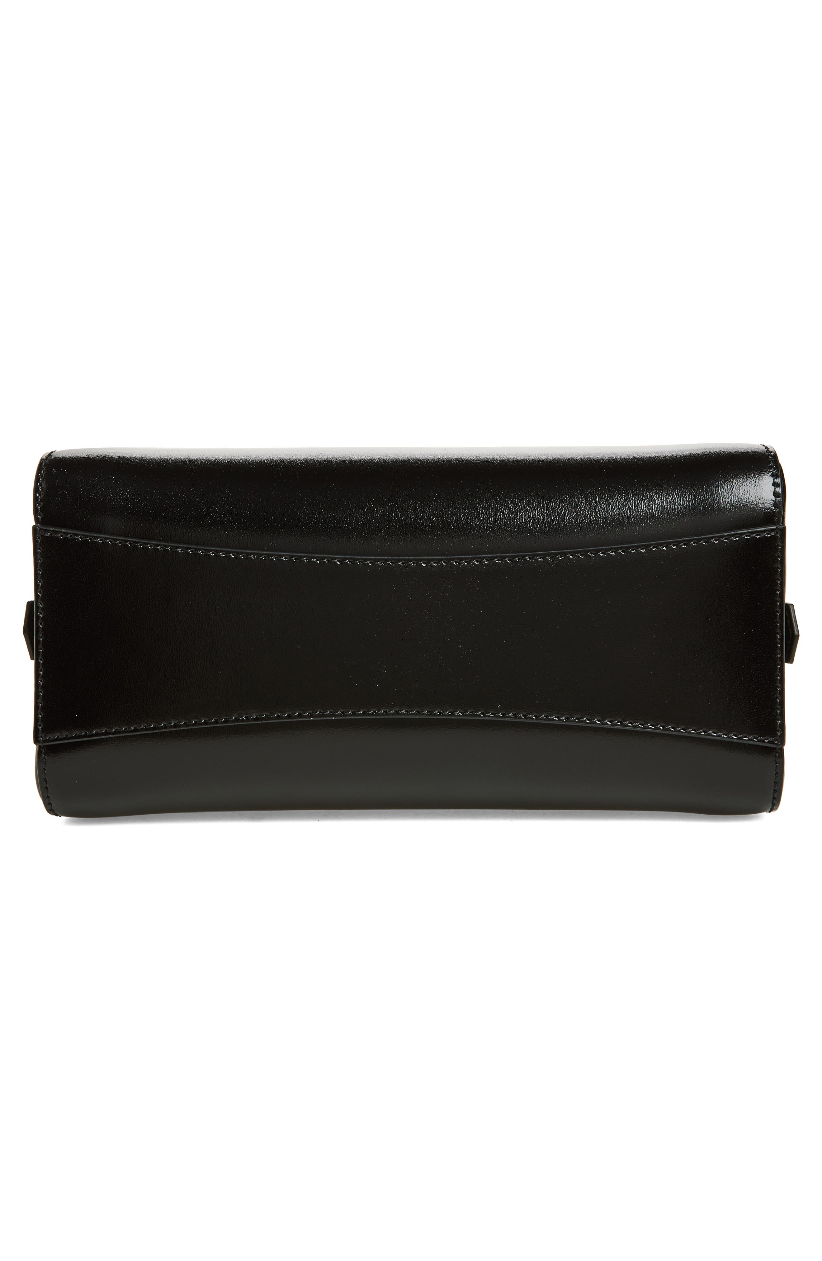 Givenchy Mini Antigona Leather East/West Satchel, Alternate, color, Black