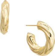 Juvell Twisted Huggie Hoop Earrings