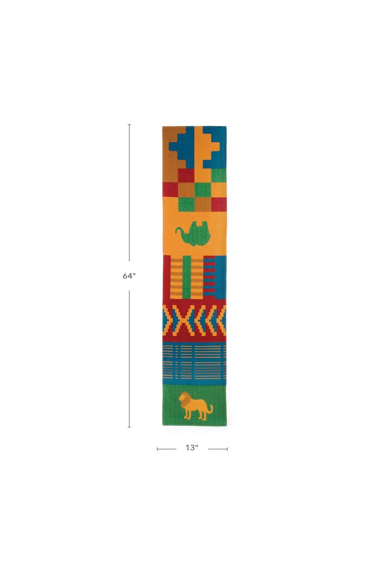 African Decorative Runner, Alternate, color, Multicolored