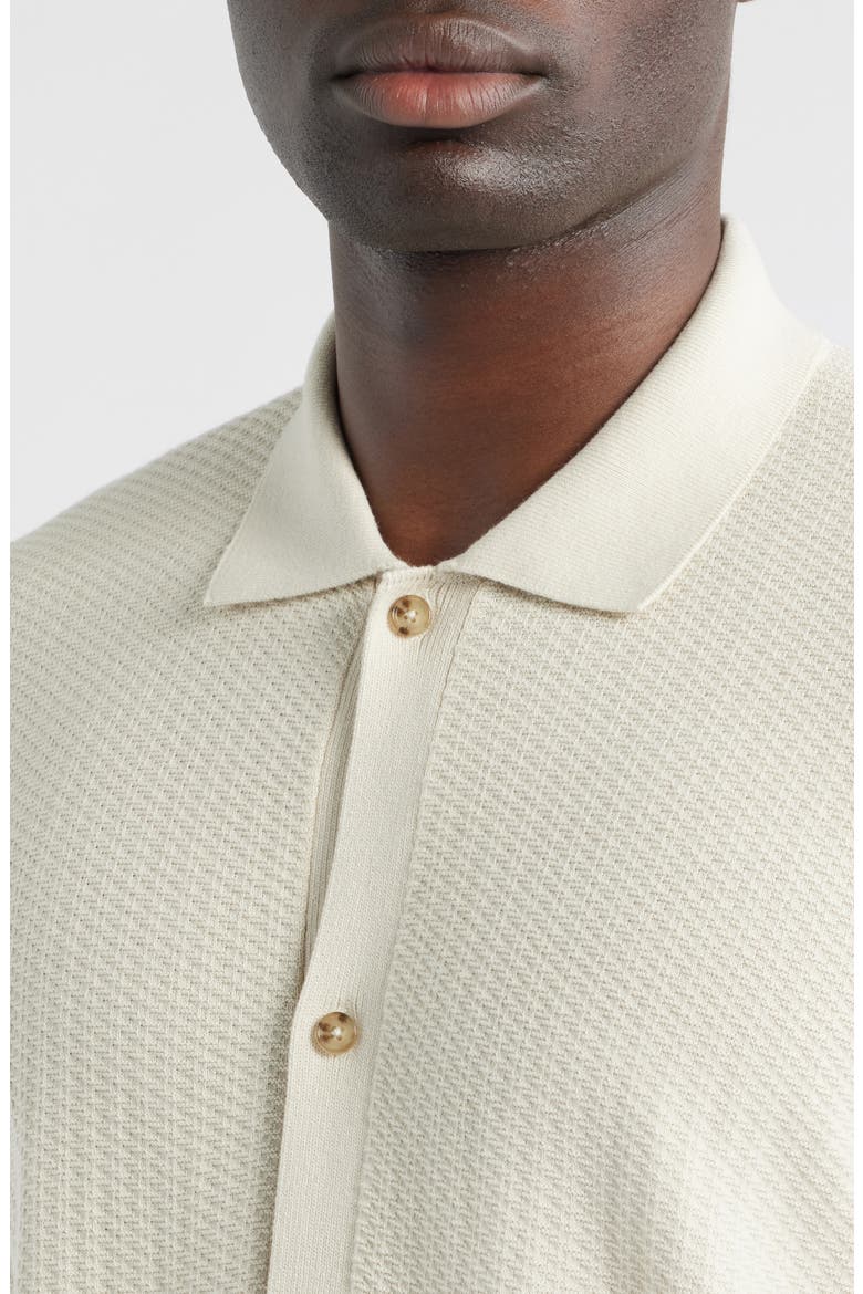 Iseppo Short Sleeve Cardigan, Alternate, color, OPEN WHITE