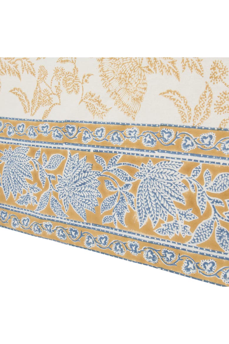 Chloe Tablecloth, Alternate, color, Blue, Brown 59" x 59"