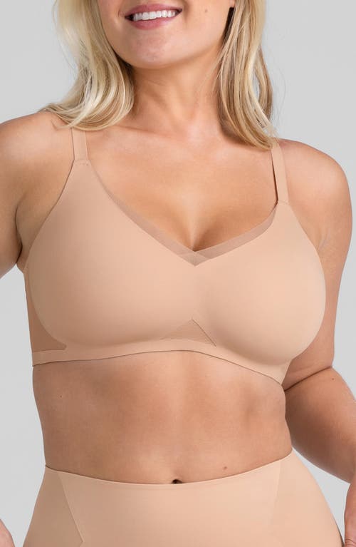 Honeylove Liftwear Crossover Bra In Sand