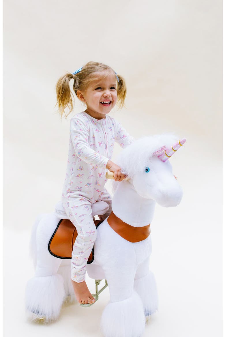 Kids' Unicorn Fitted Two-Piece Pajamas, Alternate, color, UNICORN