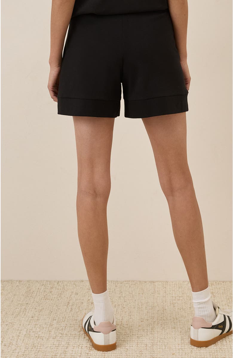 Pact Organic Cotton Airplane Pull On Short, Alternate, color, Black