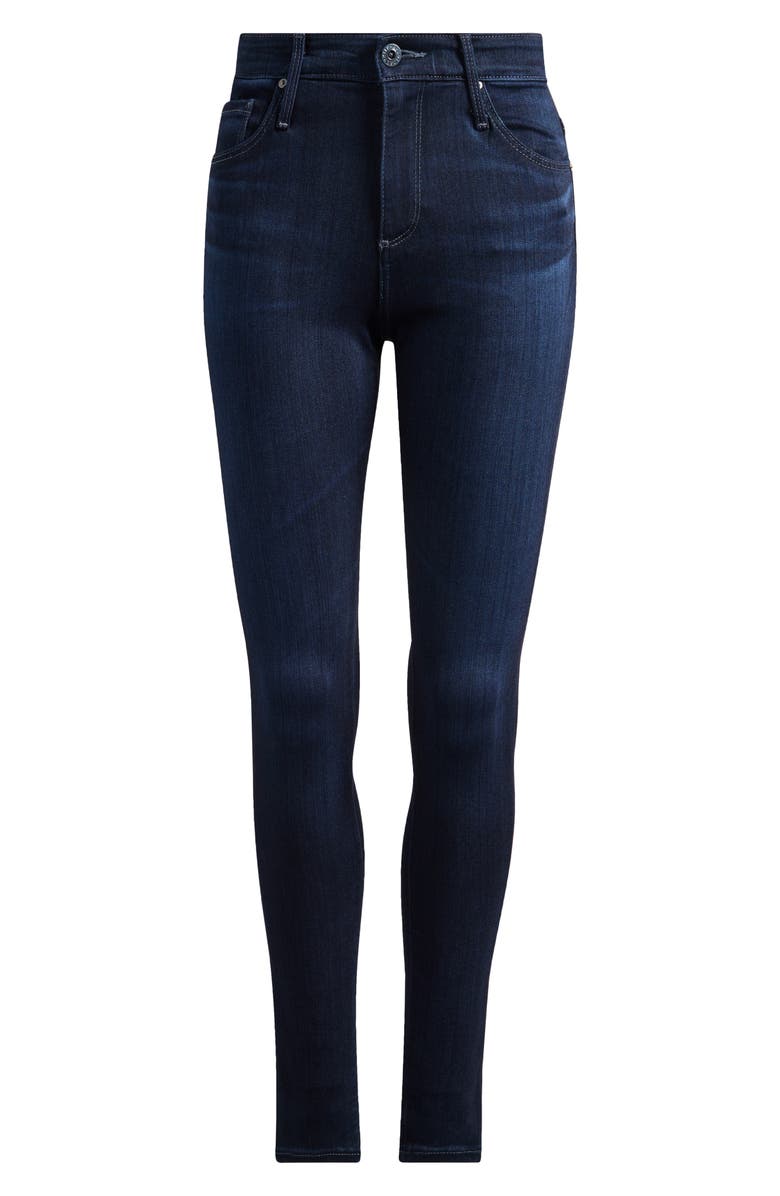AG Farrah Mid Rise Skinny Jeans, Alternate, color, Blue Basin