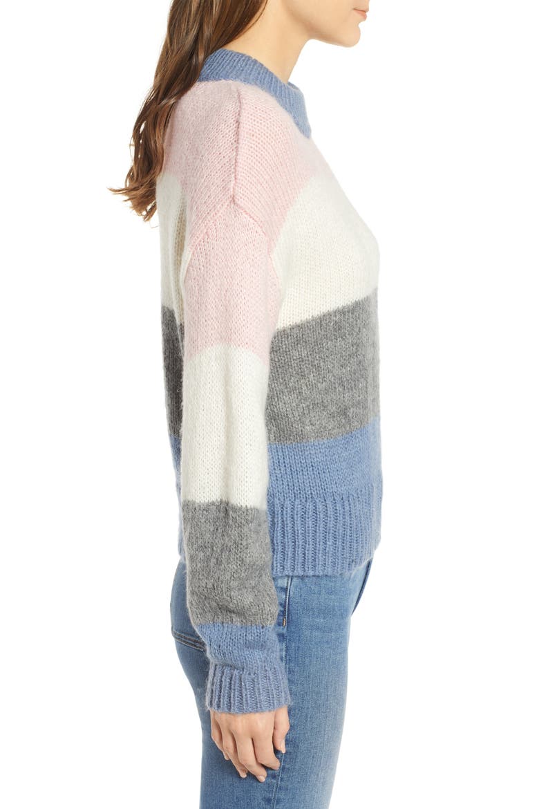 Kendall Stripe Sweater, Alternate, color, BLUE MULTI