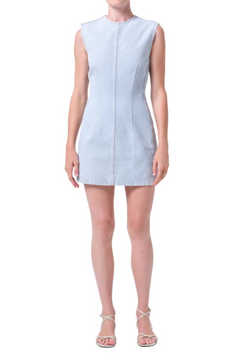 Barton Denim Sheath Minidress