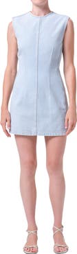AGOLDE Barton Denim Sheath Minidress