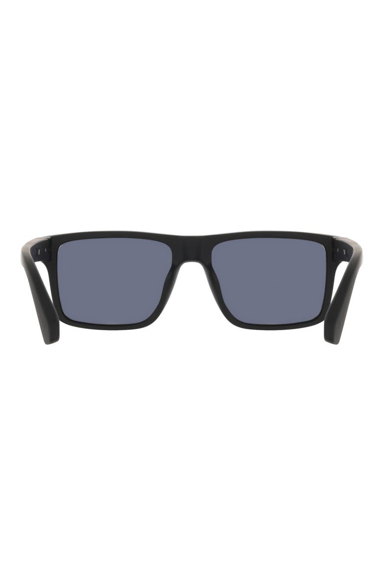 54mm Rectangular Sunglasses, Alternate, color, BLACK