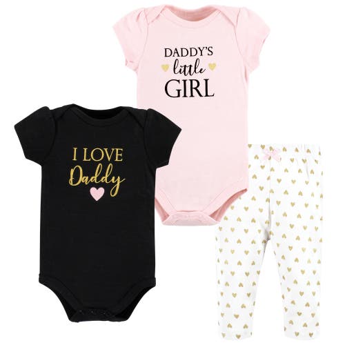 Hudson Baby 2 Bodysuits And Pant In Pink