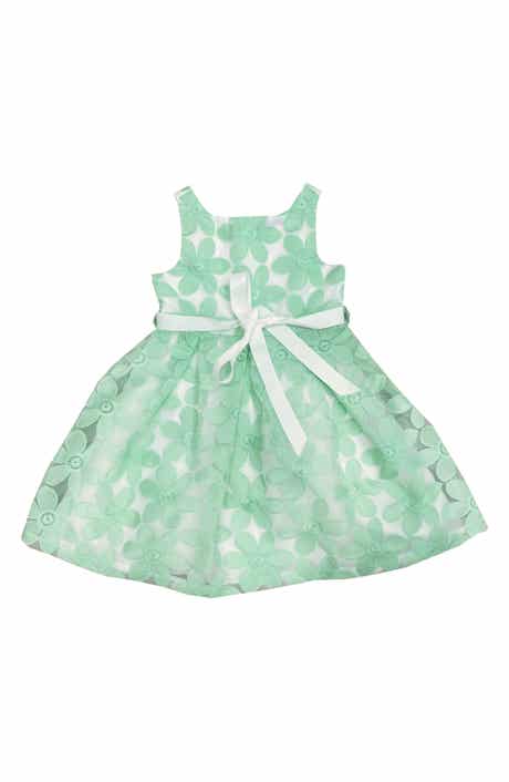 JOE-ELLA Kids' Floral Embroidered Dress