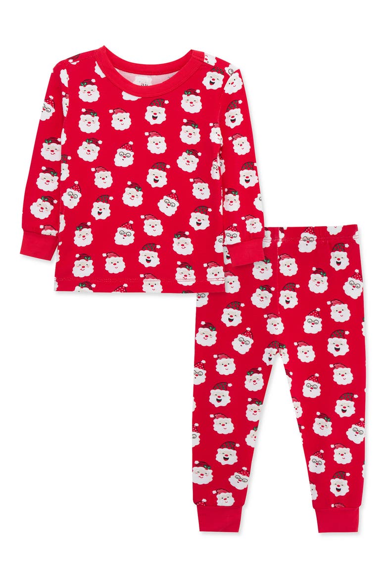 Kids' Santa 2-Piece Pajamas, Main, color, RED